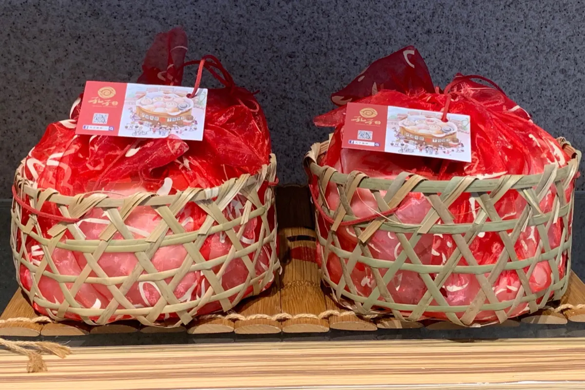 孔子饅頭的老麵饅頭禮籃作為謝師禮